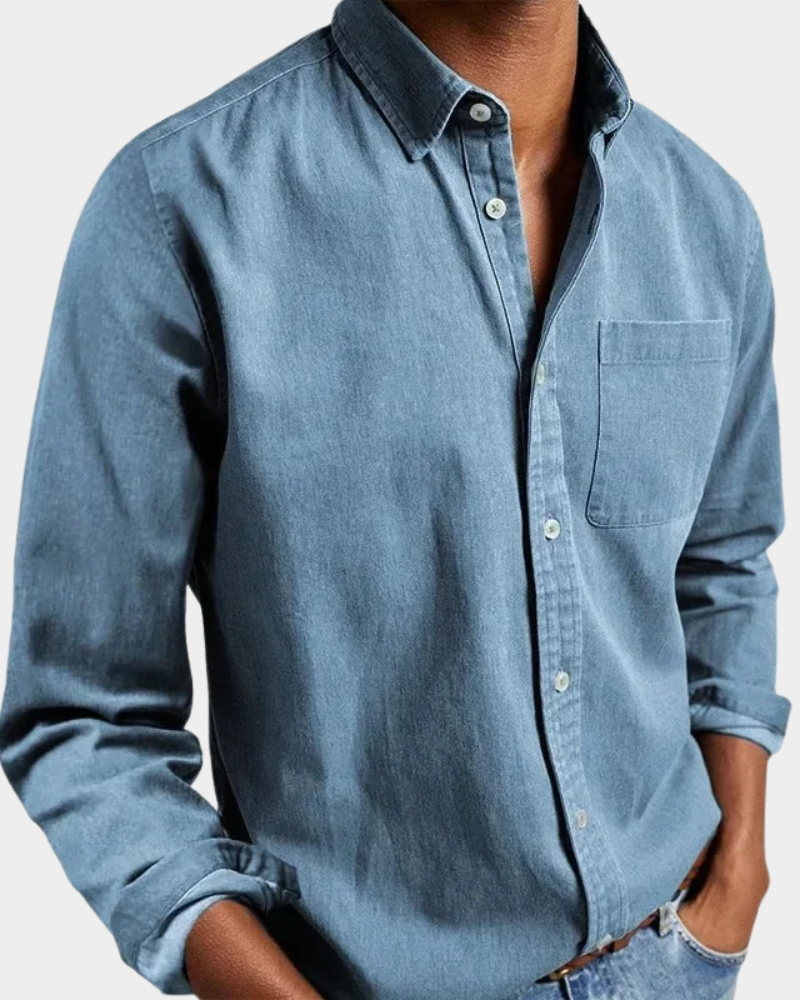 Long Sleeve Lapel Shirt Loose Fit for Men | Perfect for Everyday Wear