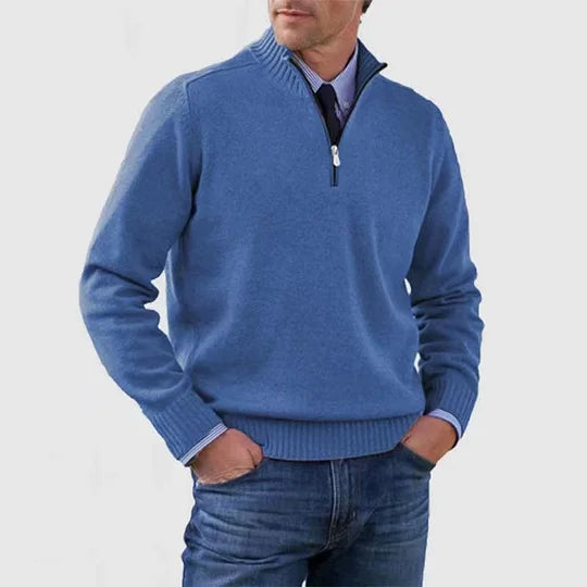 Pullover Sweater Half-Zip for Men