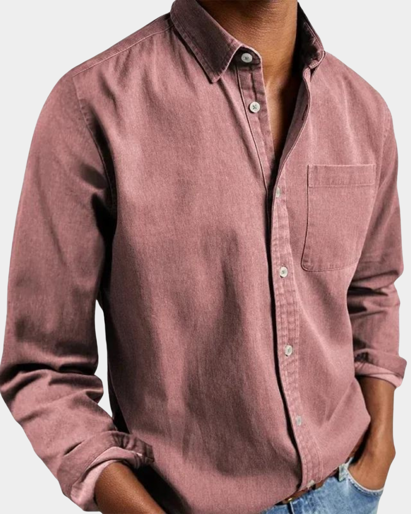 Long Sleeve Lapel Shirt Loose Fit for Men | Perfect for Everyday Wear
