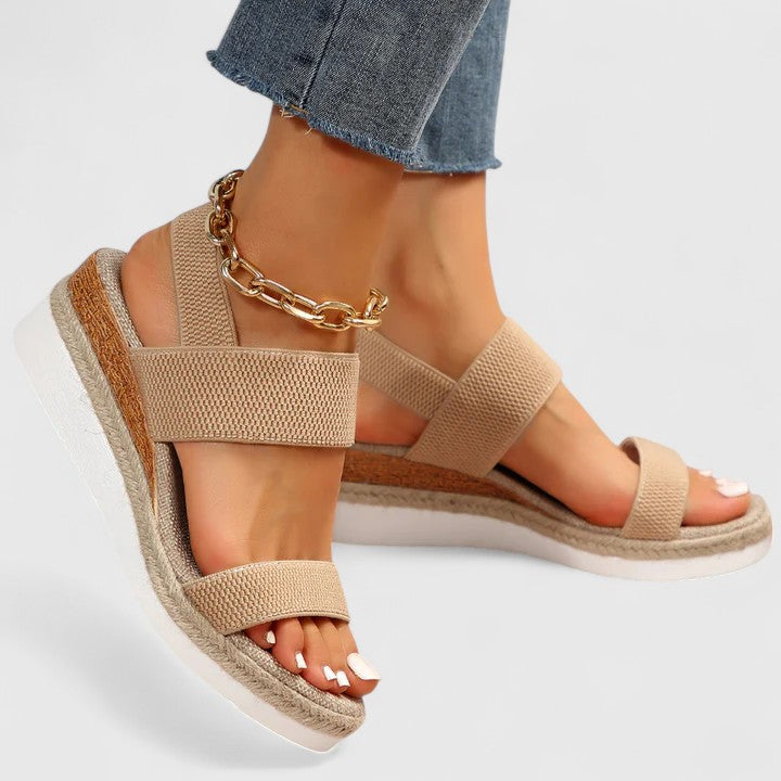 Wedge Sandals Elastic Band for Women