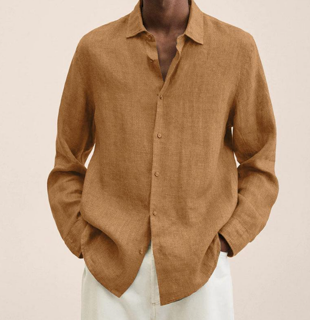 Shirt Breathable Linen for Men