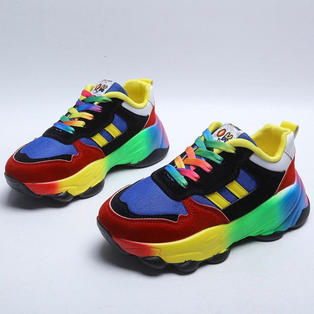 Sneakers Thick-Soled Lace-Up for Women