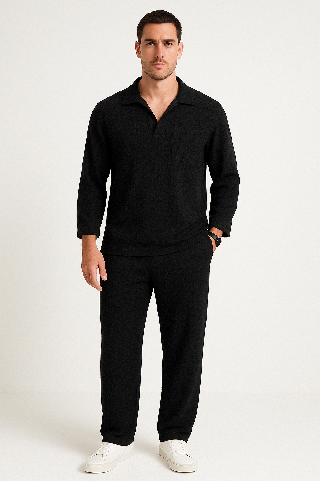 Two-Piece Relaxed Fit Men's Lounge Set | Perfect for Everyday Wear