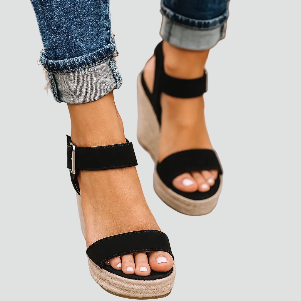 Wedge Sandals Espadrille Ankle Strap for Women | Perfect for Summer