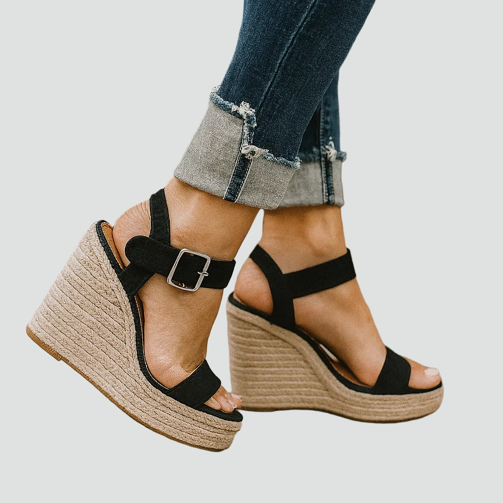 Wedge Sandals Espadrille Ankle Strap for Women | Perfect for Summer
