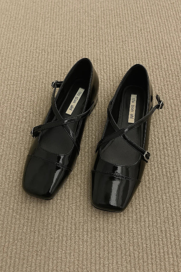 Mary Janes Adjustable Strap Flats for Women