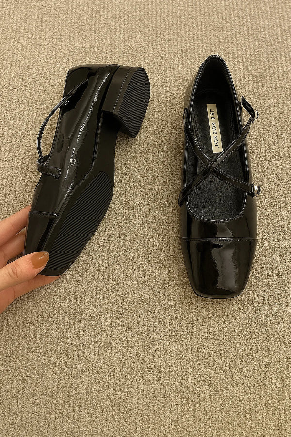 Mary Janes Adjustable Strap Flats for Women
