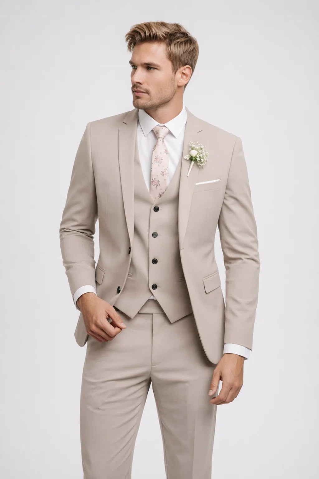 Three-Piece Suit Tailored Fit for Men | Perfect for the Office