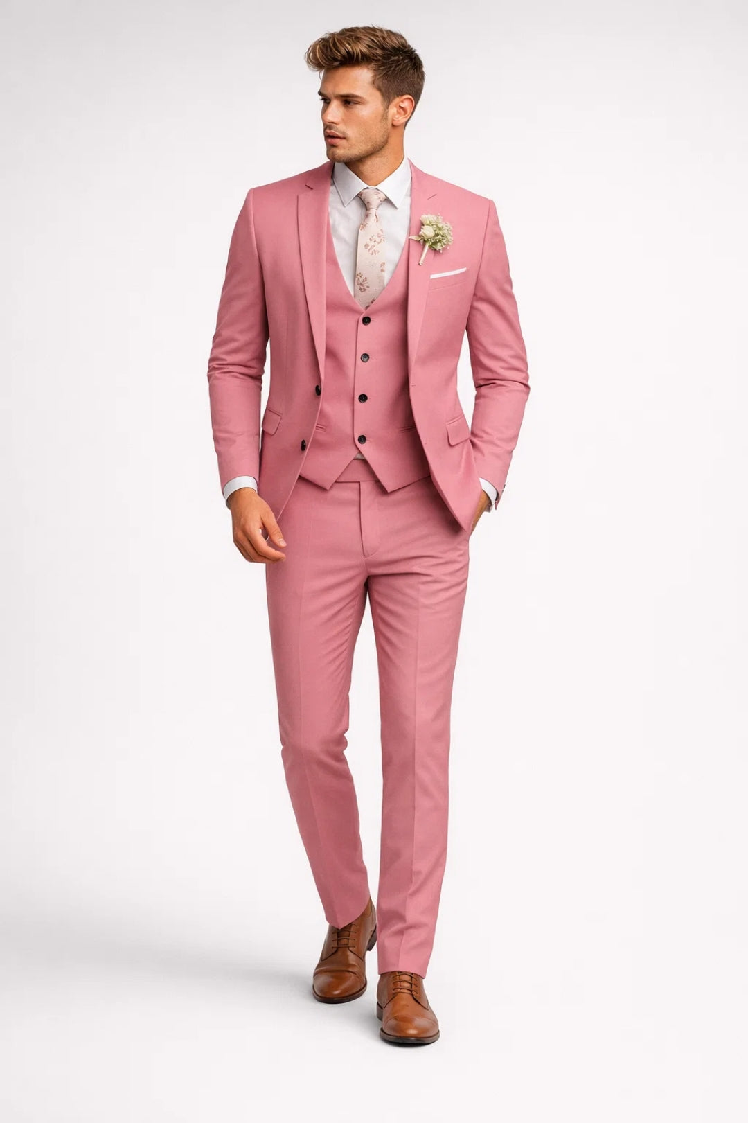 Three-Piece Suit Tailored Fit for Men | Perfect for the Office