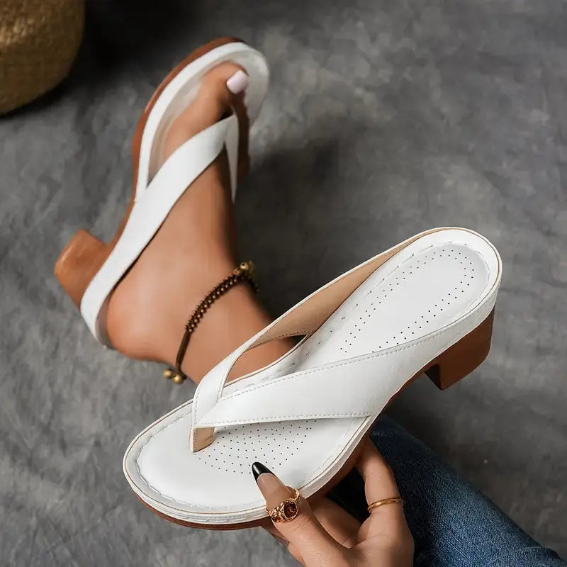 Sandals Open-Toed Block Heel for Women