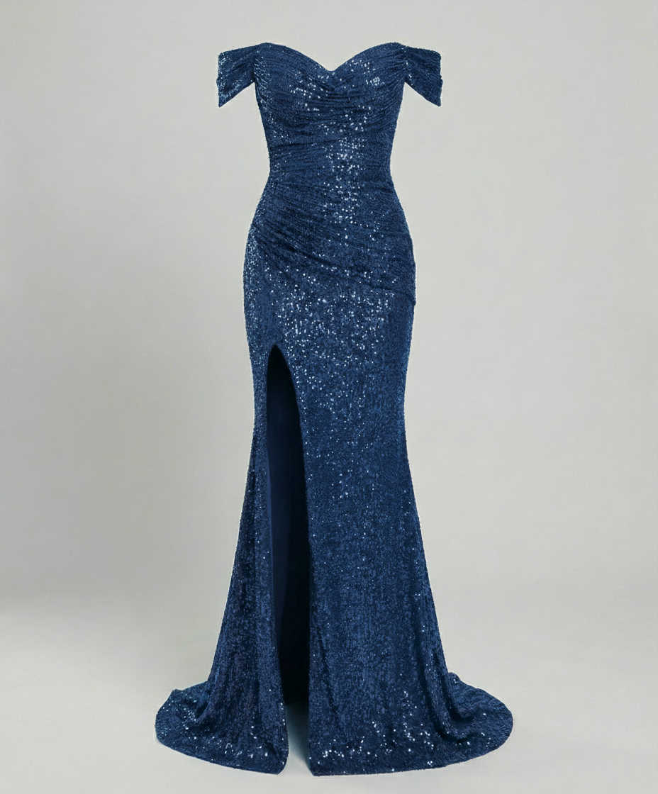 Evening Gown Off Shoulder Sequin for Women | Perfect for Going Out