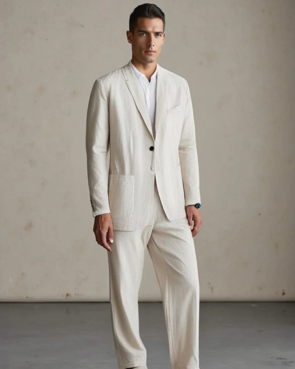 Linen Blazer and Trousers Set for Men | Perfect for Summer