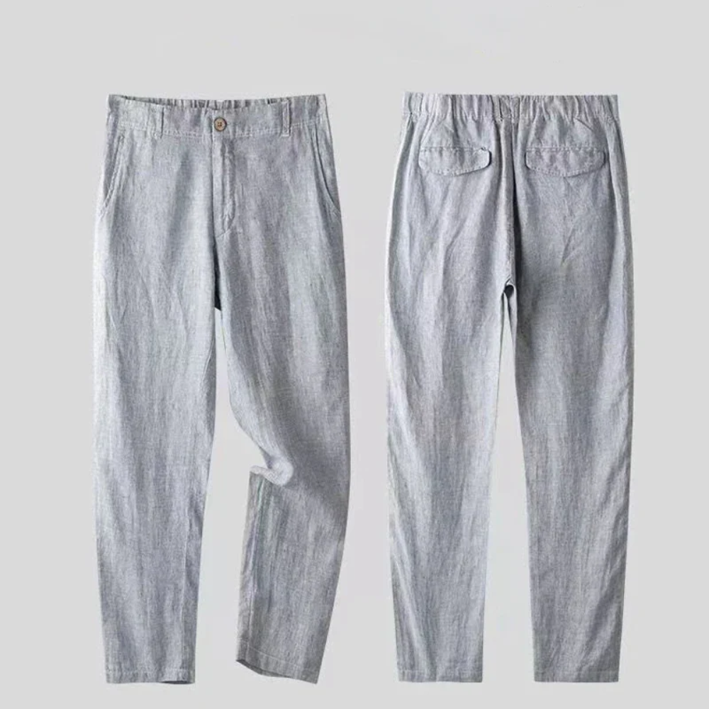 Linen Blend Suit Set Single-Breasted for Men | Perfect for Summer