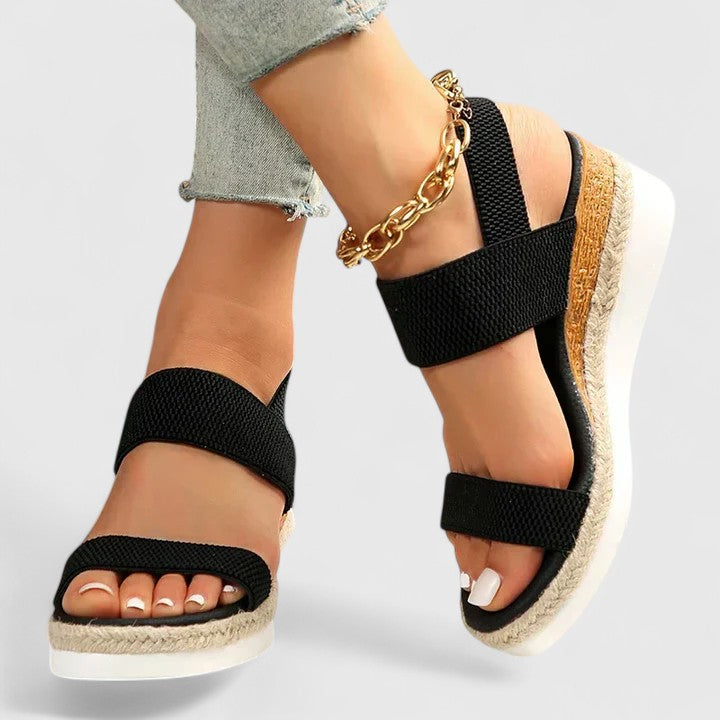 Wedge Sandals Elastic Band for Women