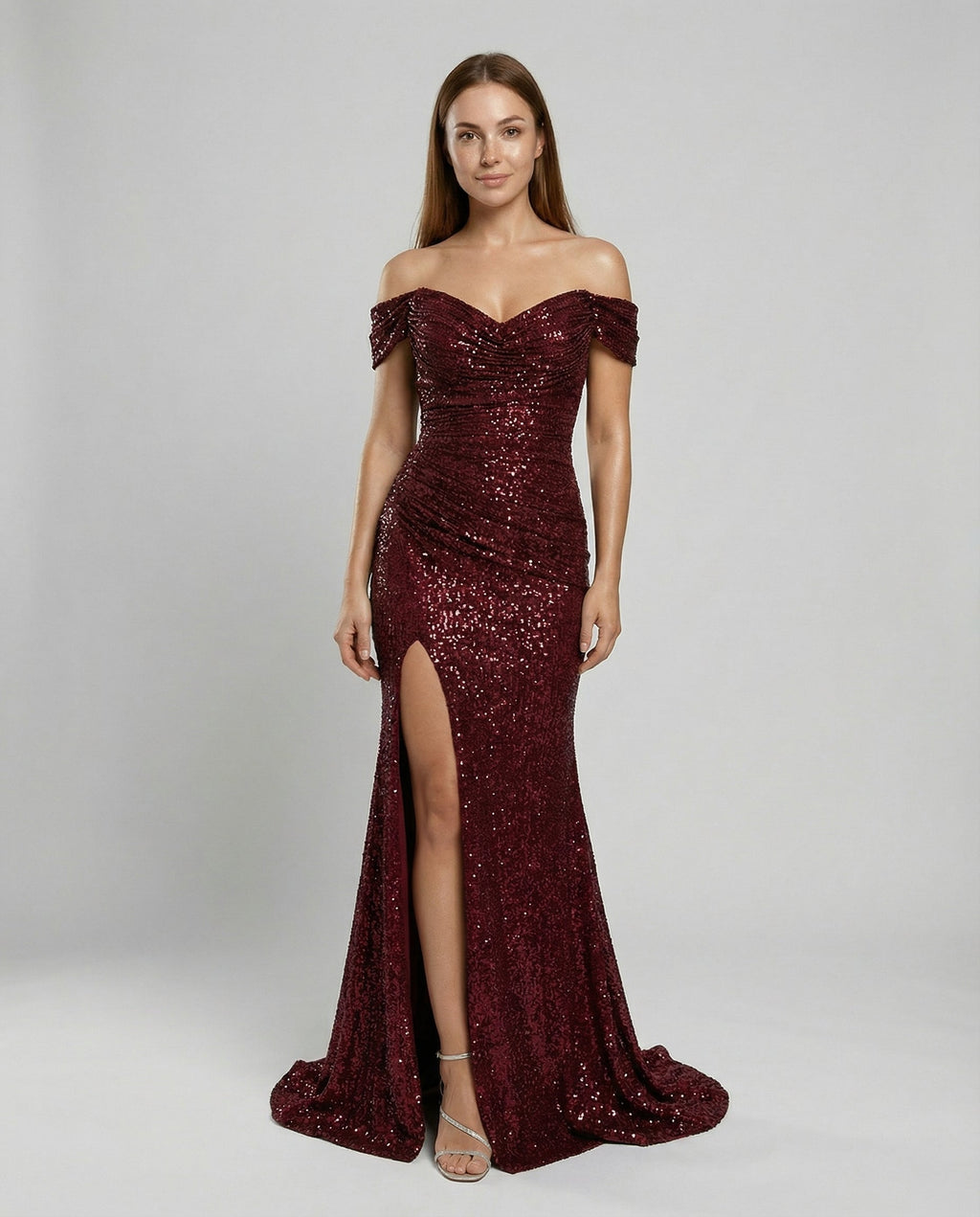 Evening Gown Off Shoulder Sequin for Women | Perfect for Going Out