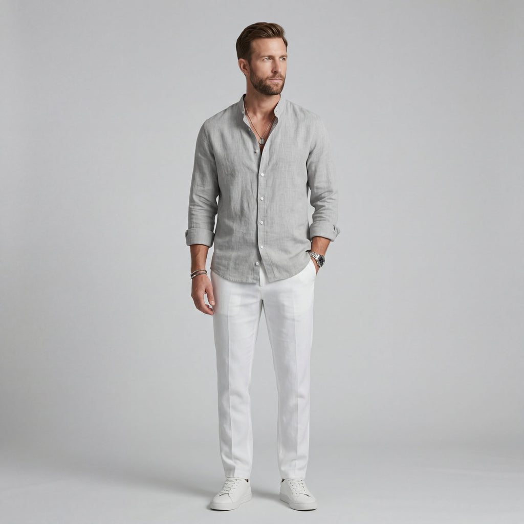 Shirt Relaxed Fit Long Sleeve for Men
