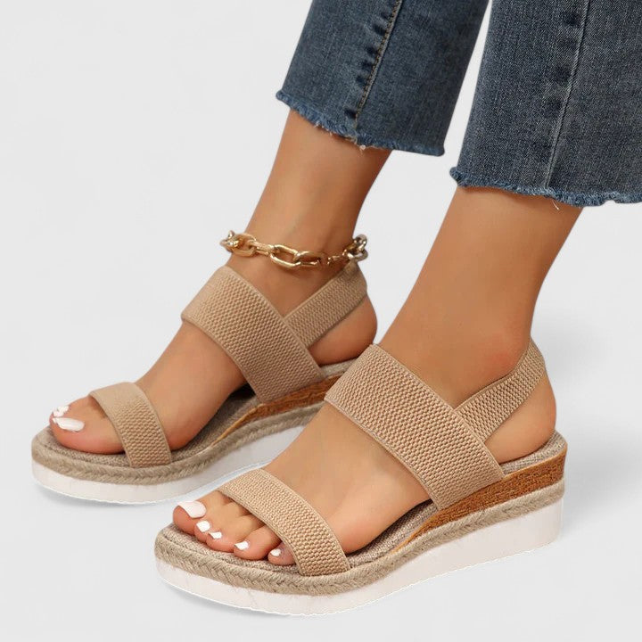 Wedge Sandals Elastic Band for Women