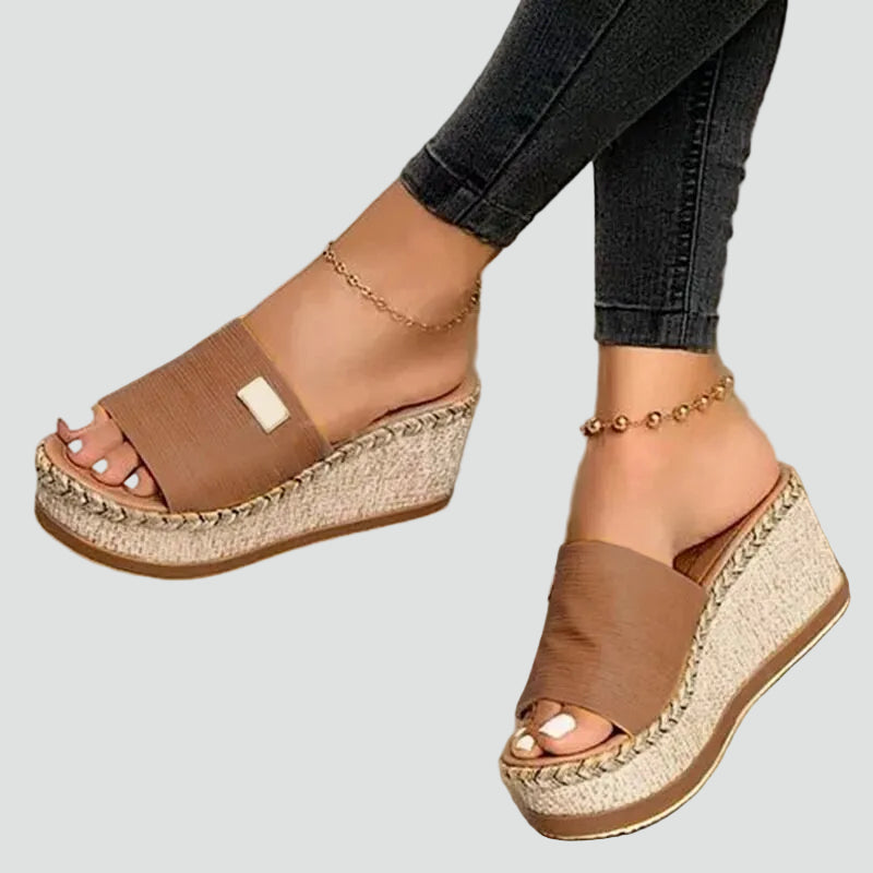 Wedge Sandals Slip-On Open Toe for Women | Perfect for Summer