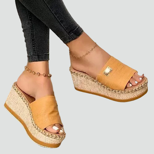 Wedge Sandals Slip-On Open Toe for Women | Perfect for Summer