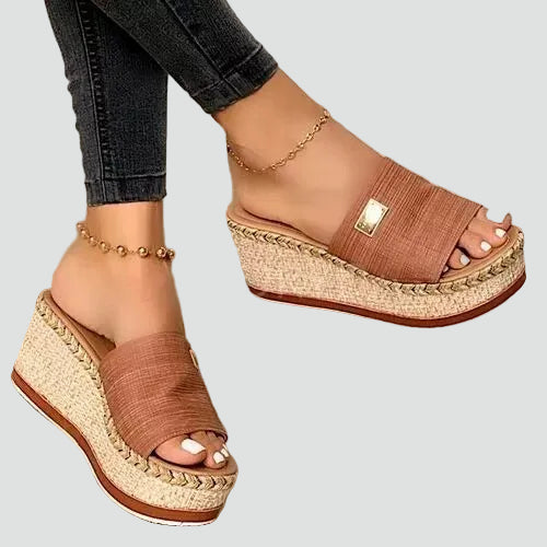 Wedge Sandals Slip-On Open Toe for Women | Perfect for Summer