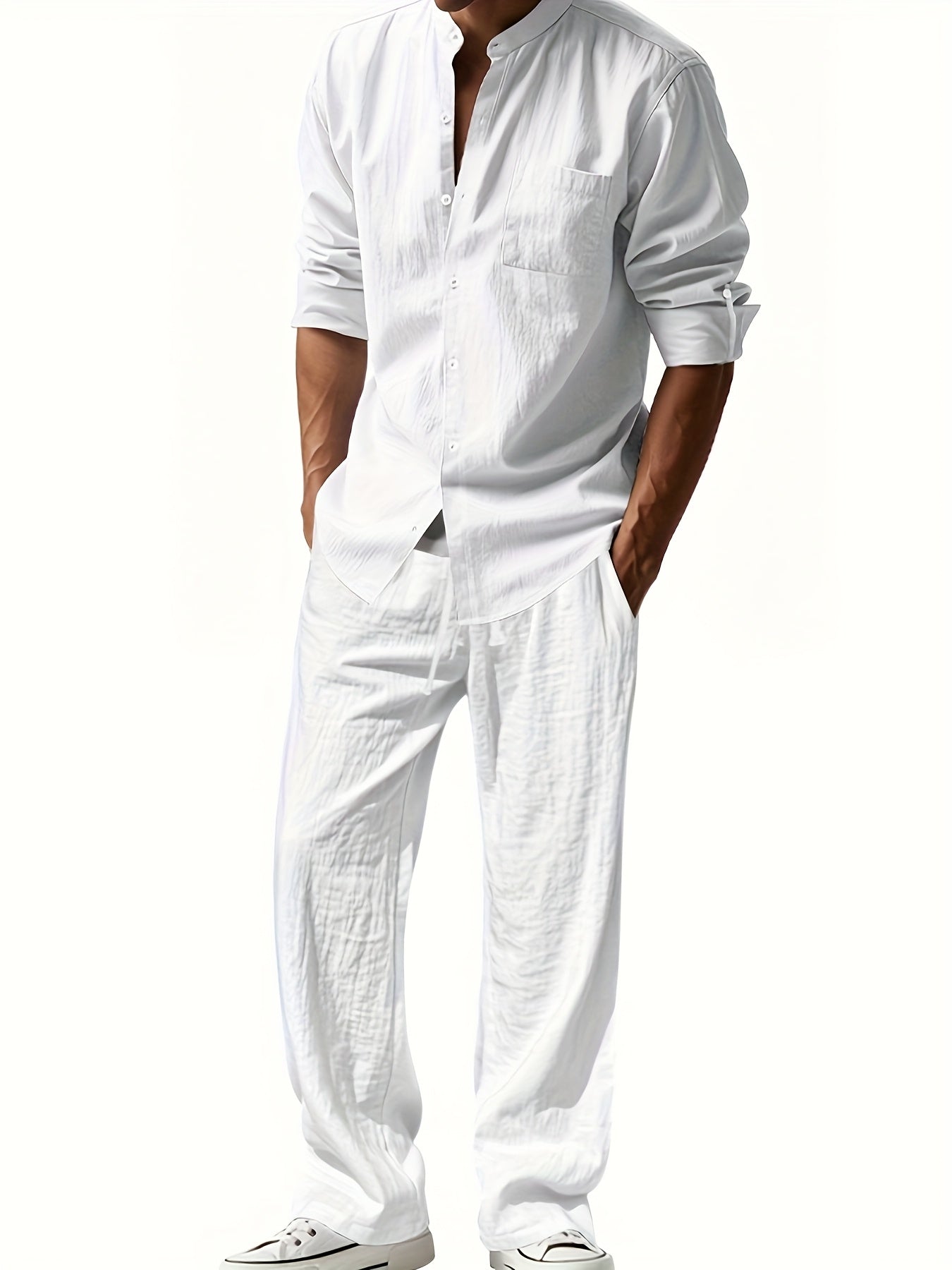 Men's Relaxed Fit Linen Suit | Perfect for Summer