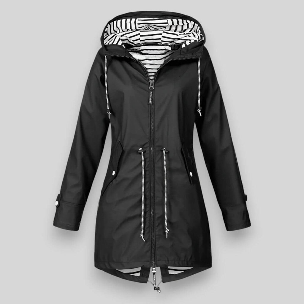 Waterproof Jacket Adjustable Hood for Women