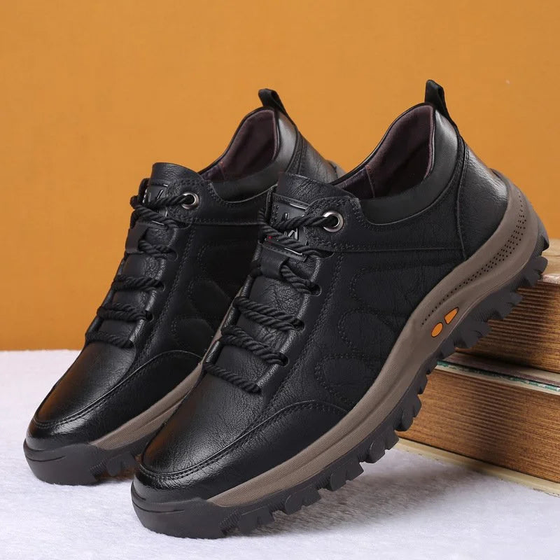 Casual Shoes Faux Leather Lace Up for Men