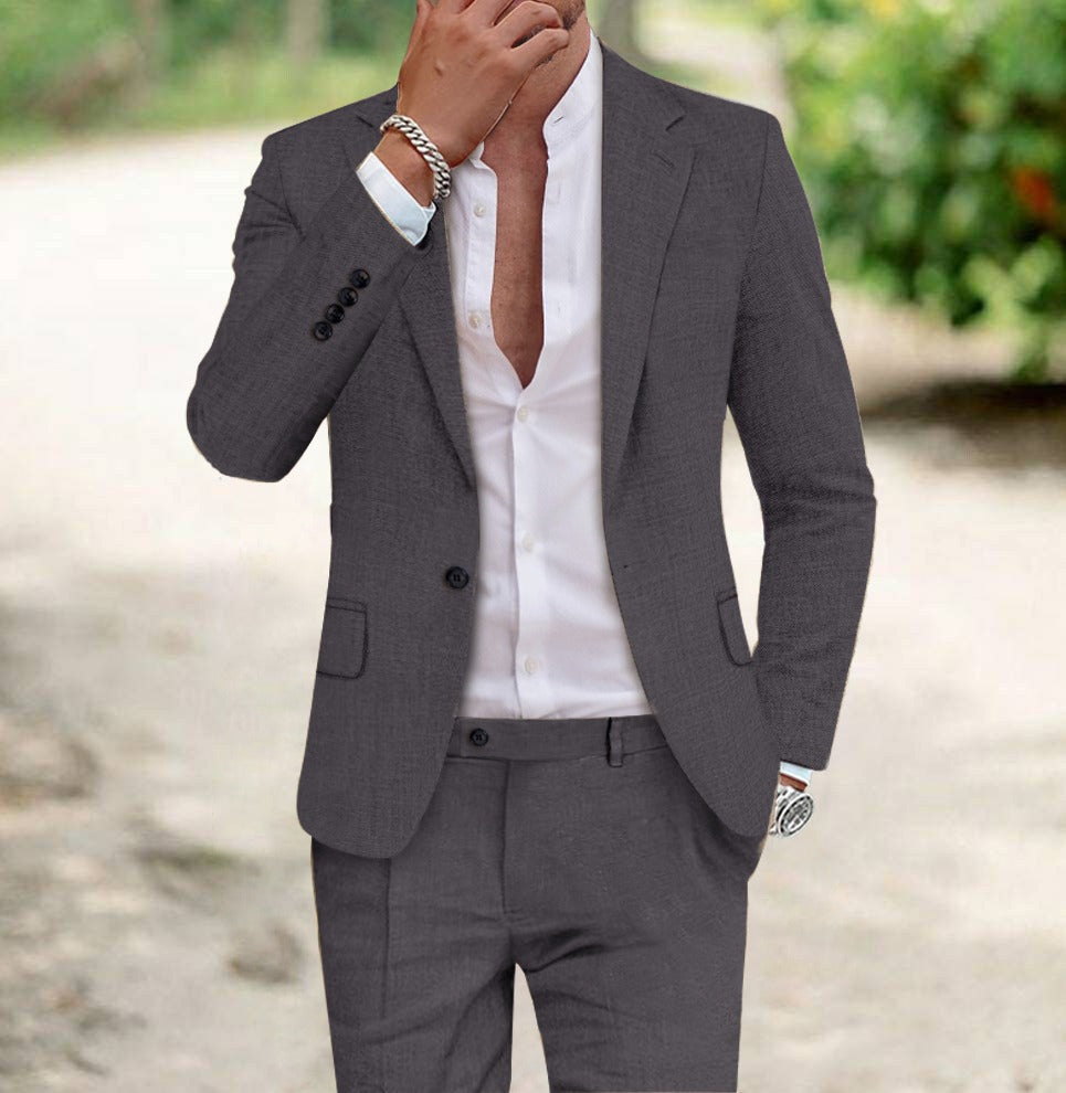 Two-Piece Suit Tailored Fit for Men | Perfect for Business