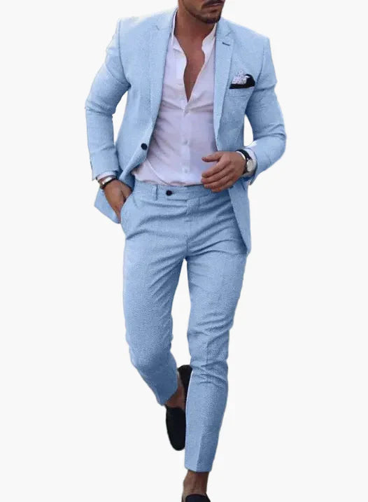 Men's Suit Two-Piece Set Tailored Fit | Perfect for Summer Occasions