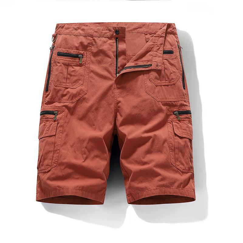 Cargo Shorts Mid-Length Cotton for Men