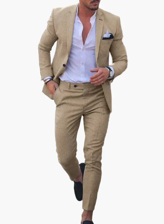 Men's Suit Two-Piece Set Tailored Fit | Perfect for Summer Occasions