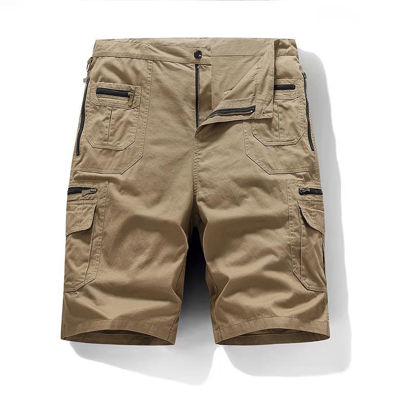 Cargo Shorts Mid-Length Cotton for Men