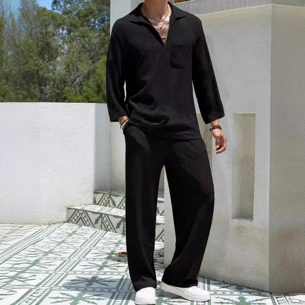Two-Piece Relaxed Fit Men's Lounge Set | Perfect for Everyday Wear