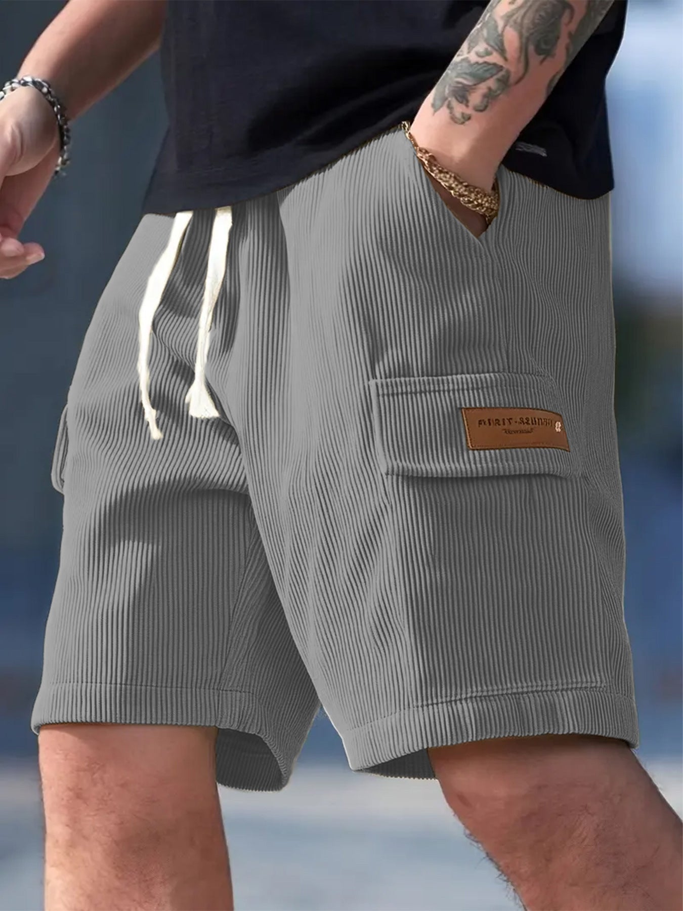 Corduroy Shorts with Cargo Pockets for Men | Perfect for Everyday Wear