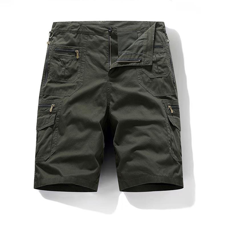 Cargo Shorts Mid-Length Cotton for Men