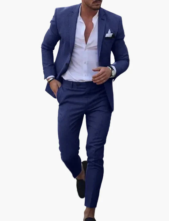 Men's Suit Two-Piece Set Tailored Fit | Perfect for Summer Occasions