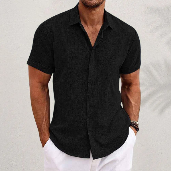 Men's Linen Short Sleeve Shirt for Summer | Perfect for Everyday Wear