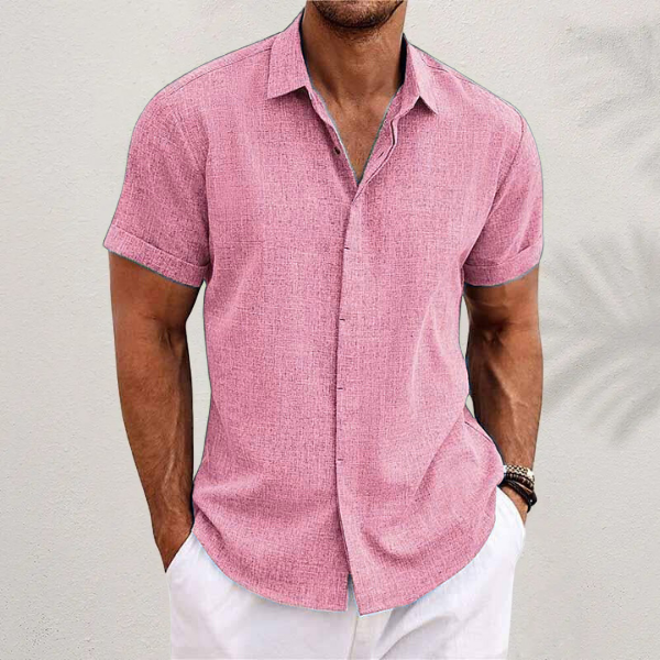 Men's Linen Short Sleeve Shirt for Summer | Perfect for Everyday Wear