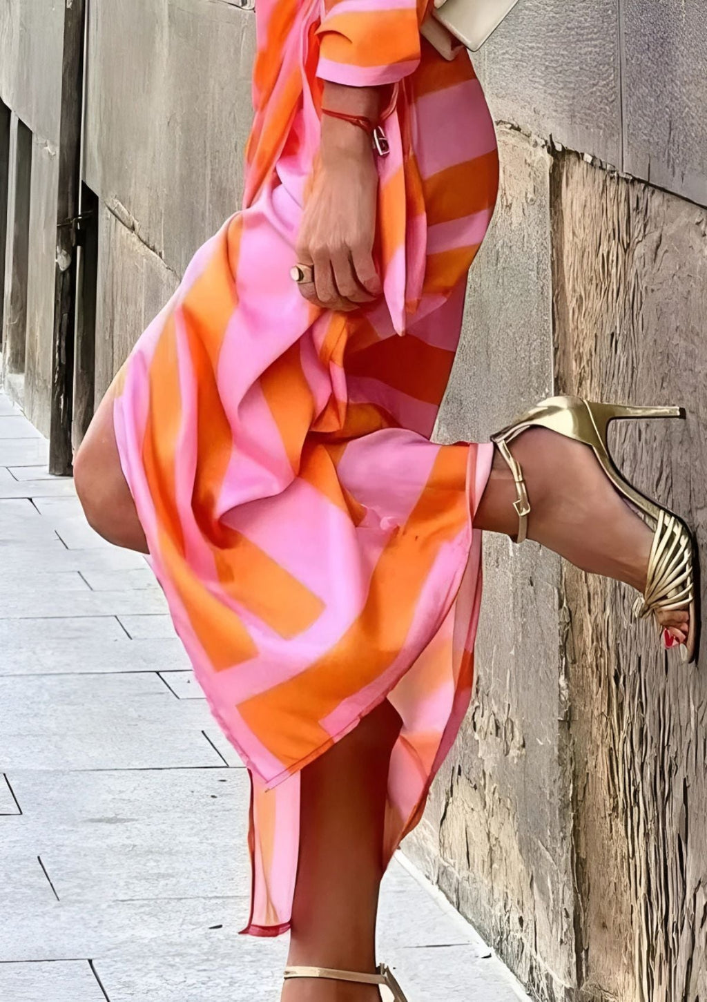 Wrap Dress V-Neck Printed for Women | Perfect for Everyday Wear