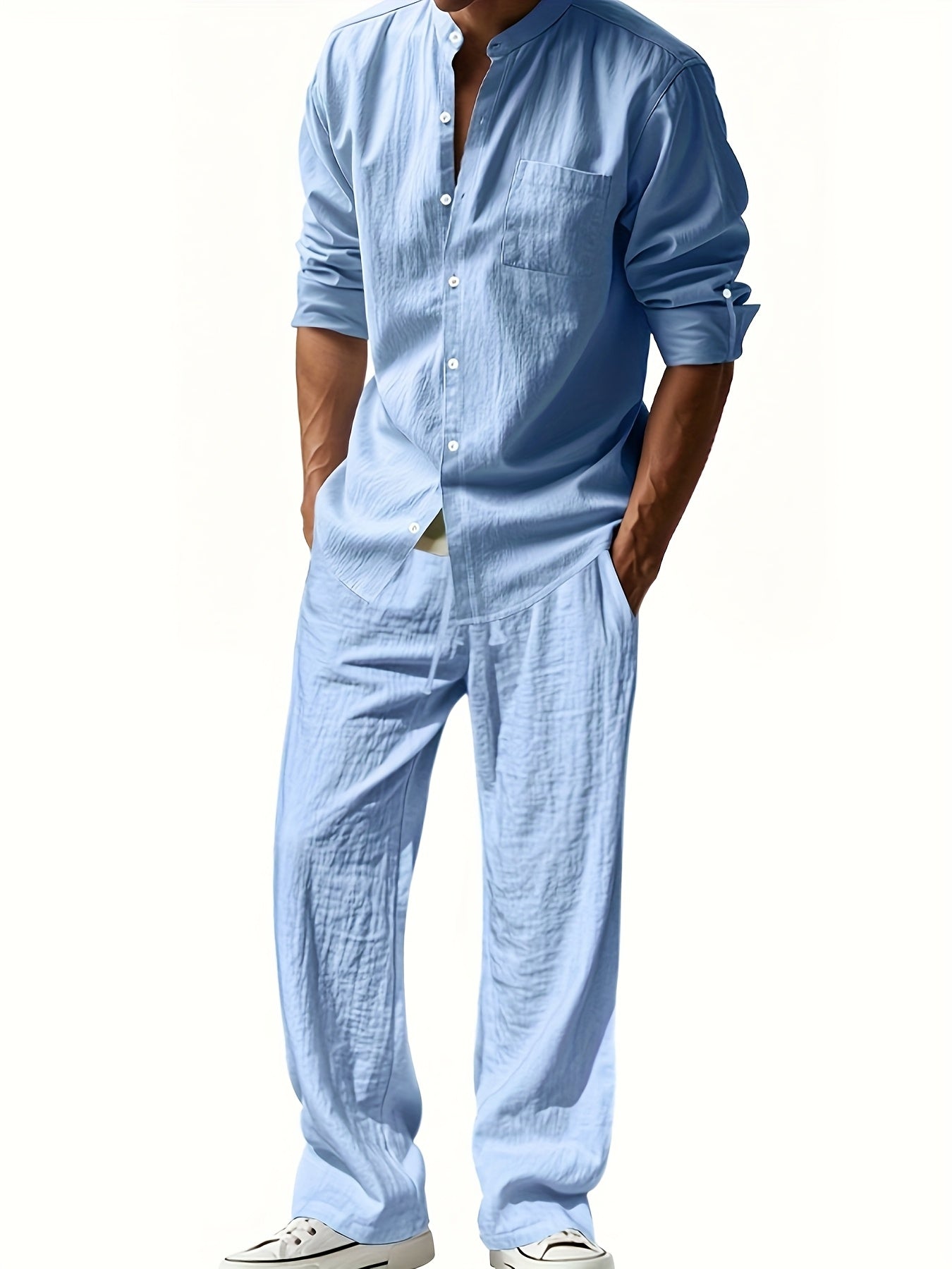 Men's Relaxed Fit Linen Suit | Perfect for Summer