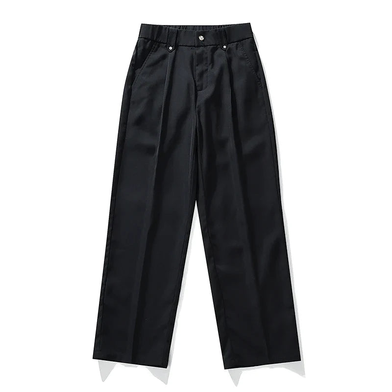 Trousers Pleated Front Relaxed Fit for Men