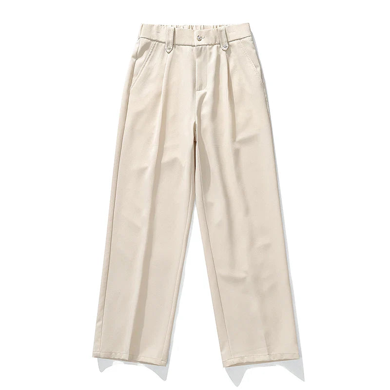 Trousers Pleated Front Relaxed Fit for Men