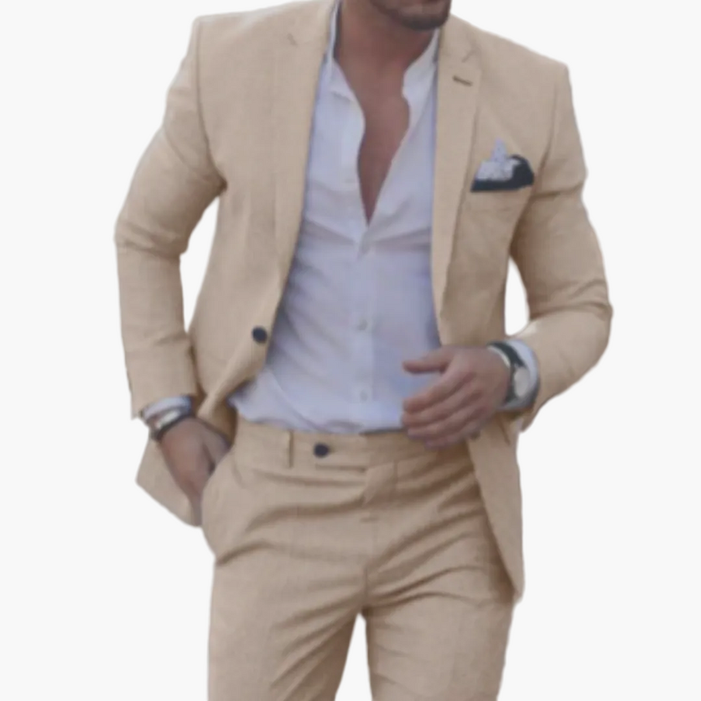 Men's Suit Two-Piece Set Tailored Fit | Perfect for Summer Occasions