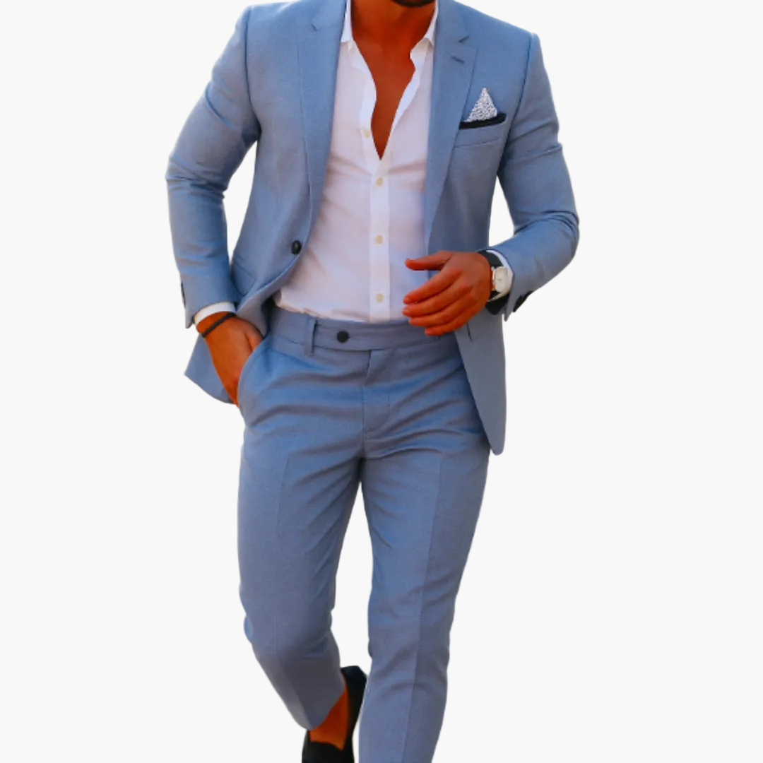 Men's Suit Two-Piece Set Tailored Fit | Perfect for Summer Occasions