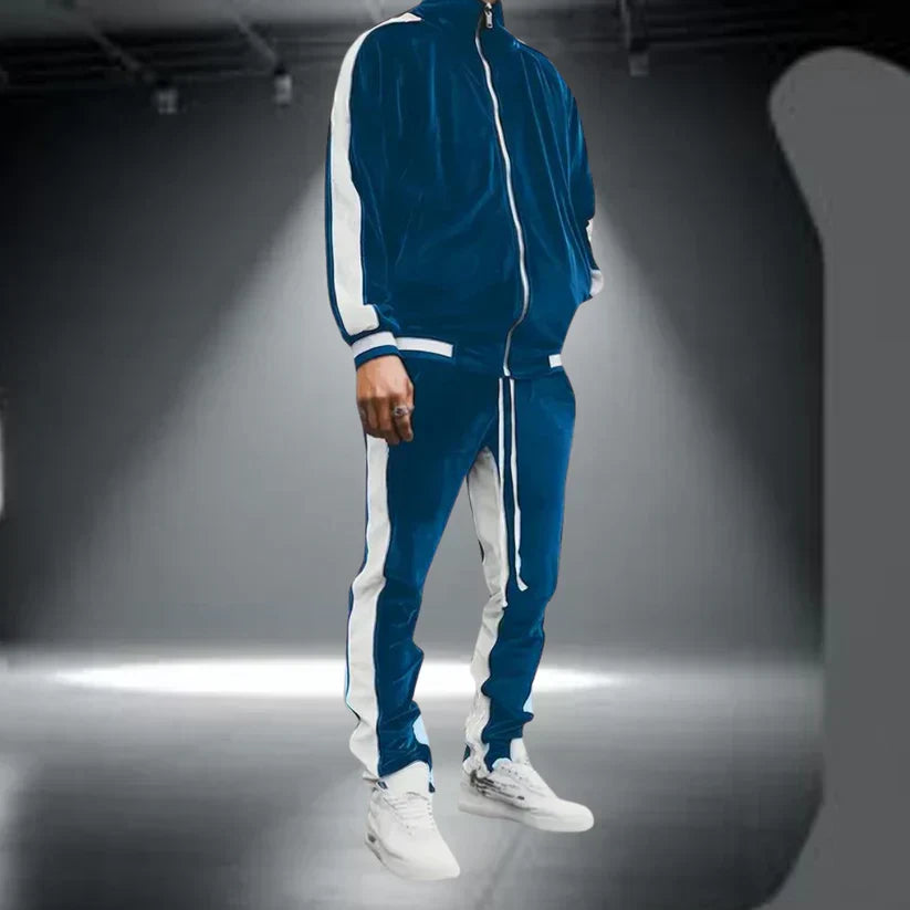 Tracksuit Zip-Up Jacket and Pants Set for Men | Perfect for Everyday Wear
