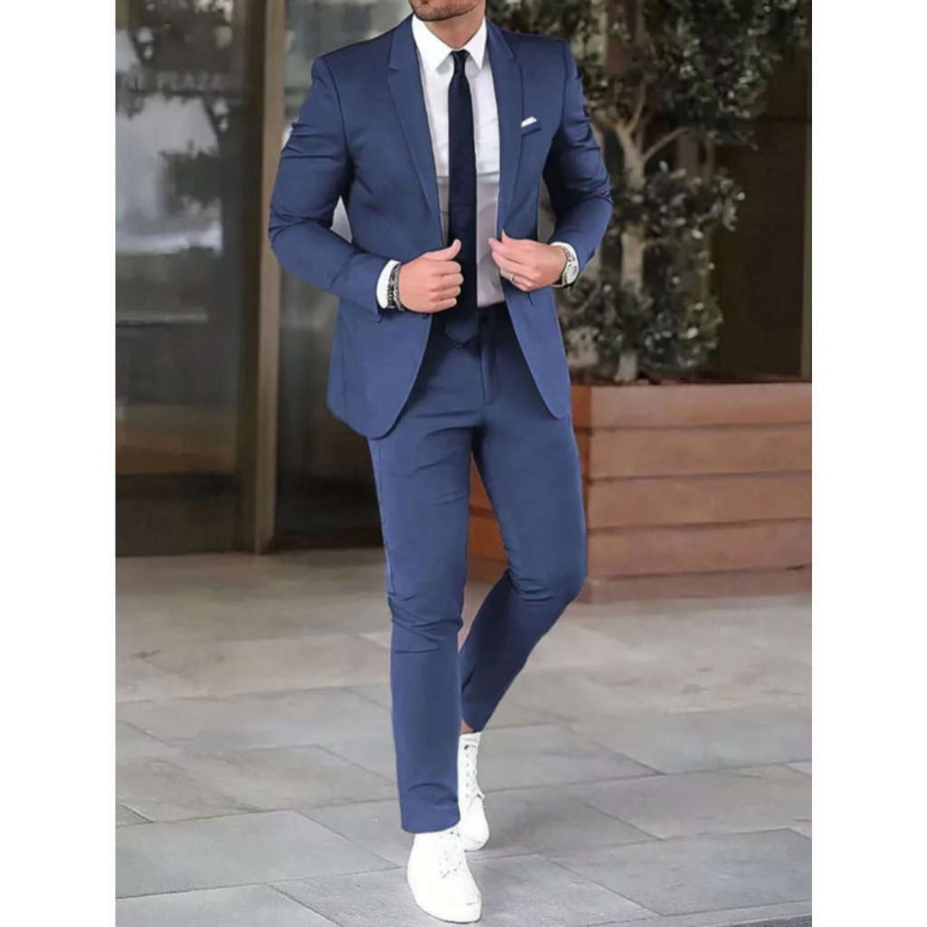 Slim Fit Suit with Jacket and Pants for Men | Perfect for Formal Occasions