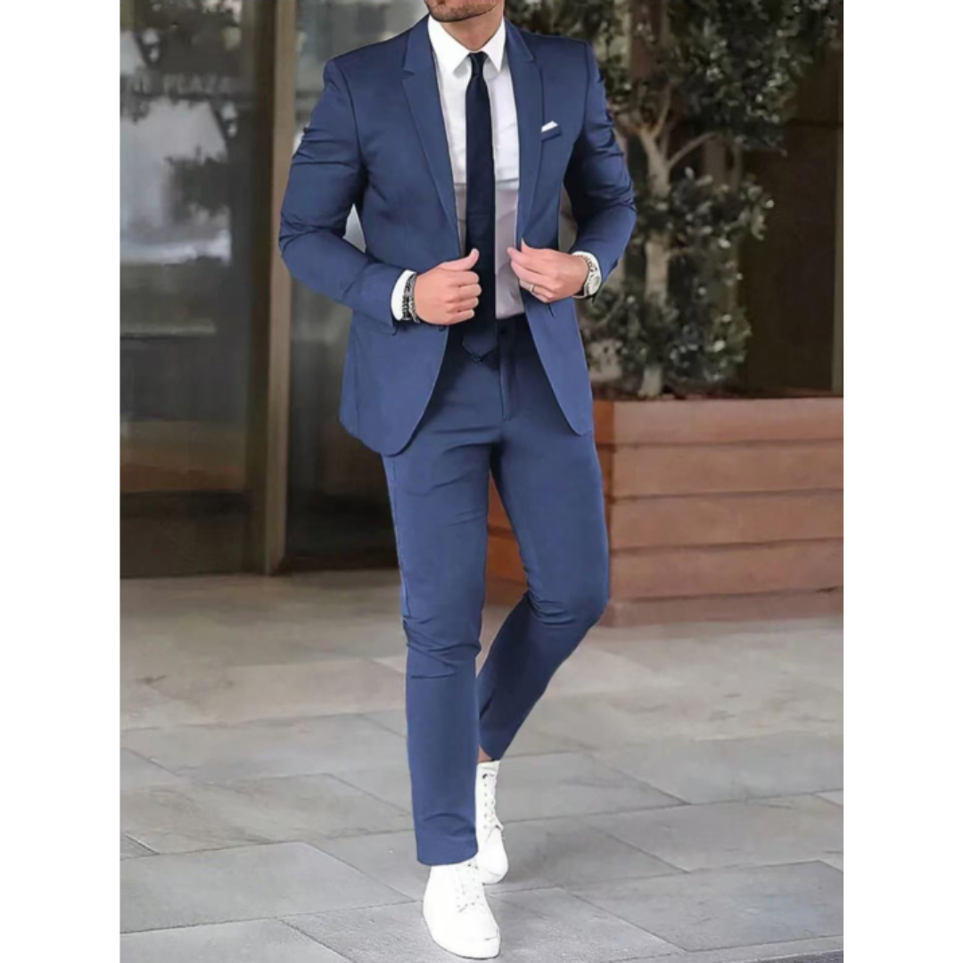 Slim Fit Suit with Jacket and Pants for Men | Perfect for Formal Occasions
