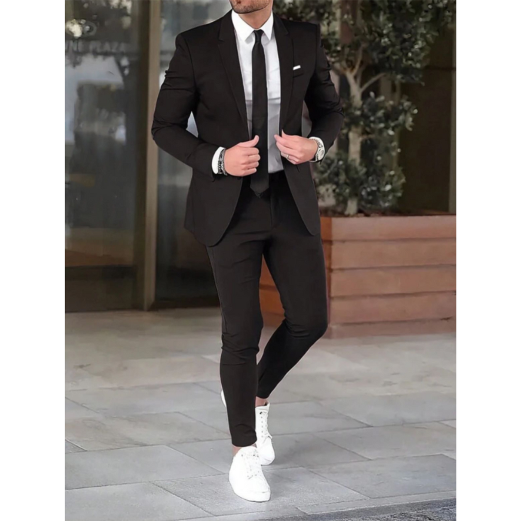 Slim Fit Suit with Jacket and Pants for Men | Perfect for Formal Occasions