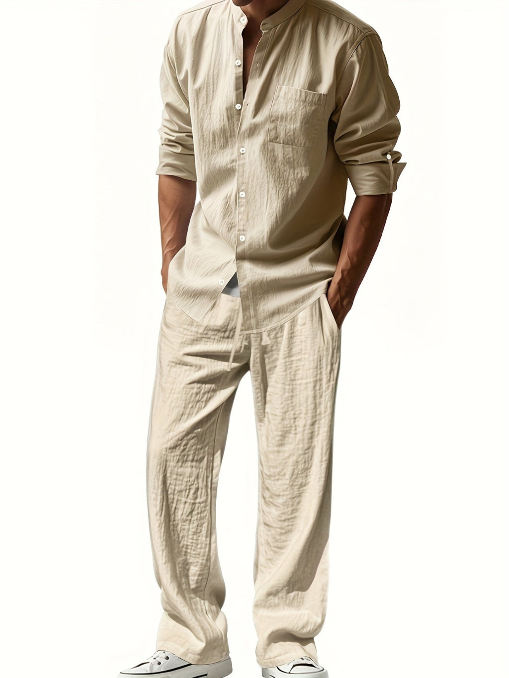Men's Relaxed Fit Linen Suit | Perfect for Summer