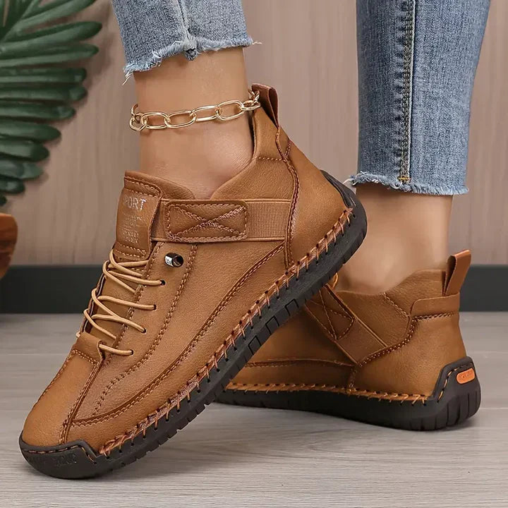 Slip-On Leather Shoes Comfort Fit for Women